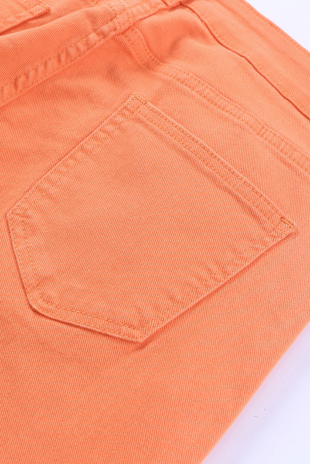 Orange High Waist Wide Leg Jeans