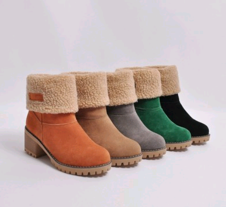 Suede Snow Boots