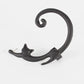 Cat Post with Ear Cuff Ear Wrap Black Bazaare Mart Silver Cat Ear Wrap