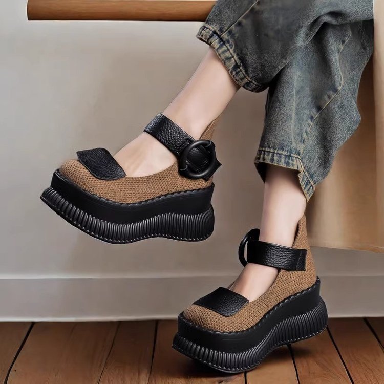 Modern Chunky Mary Janes