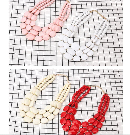 African Bib Beads Jewelry Set Bazaare Mart Jewelry