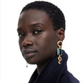 Exaggerated Heart Earrings and Necklace 1style Bazaare Mart Black Heart Necklace Set