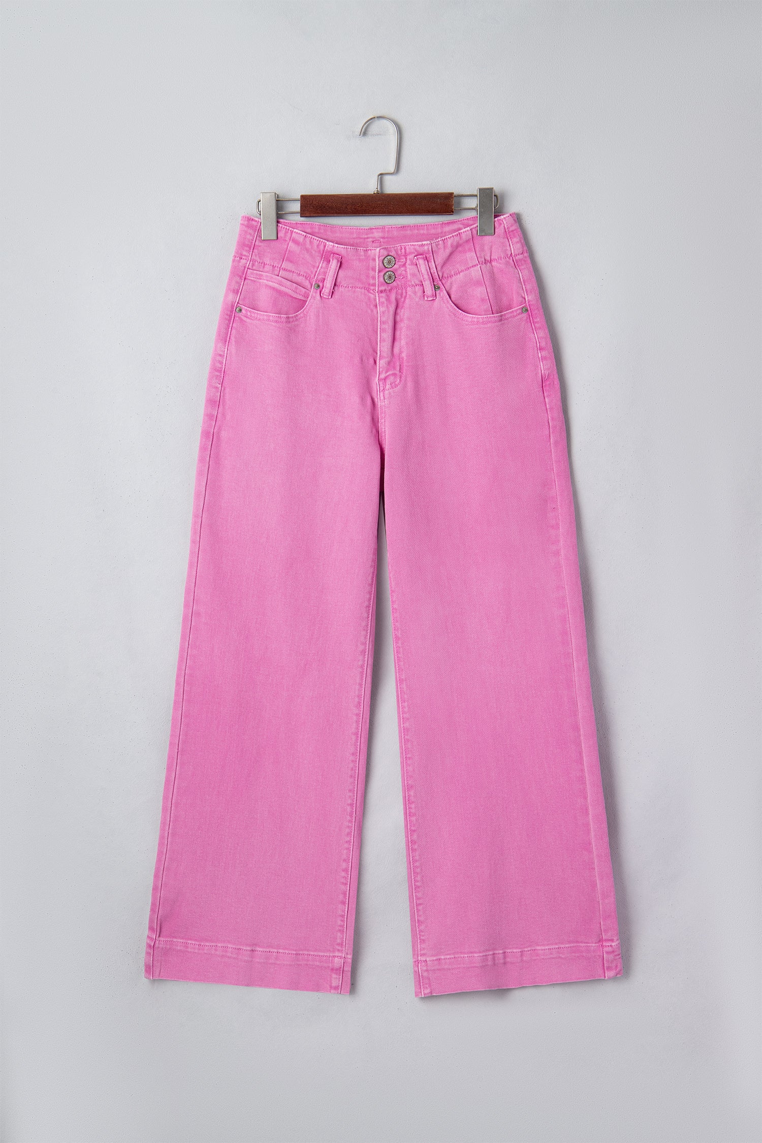 2-Button High Waist Flared Bottom Jeans Bazaare Mart Bottoms/Jeans