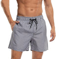 Men's Swim Trunks Black and white check CJ Dropshipping Swim Trunks