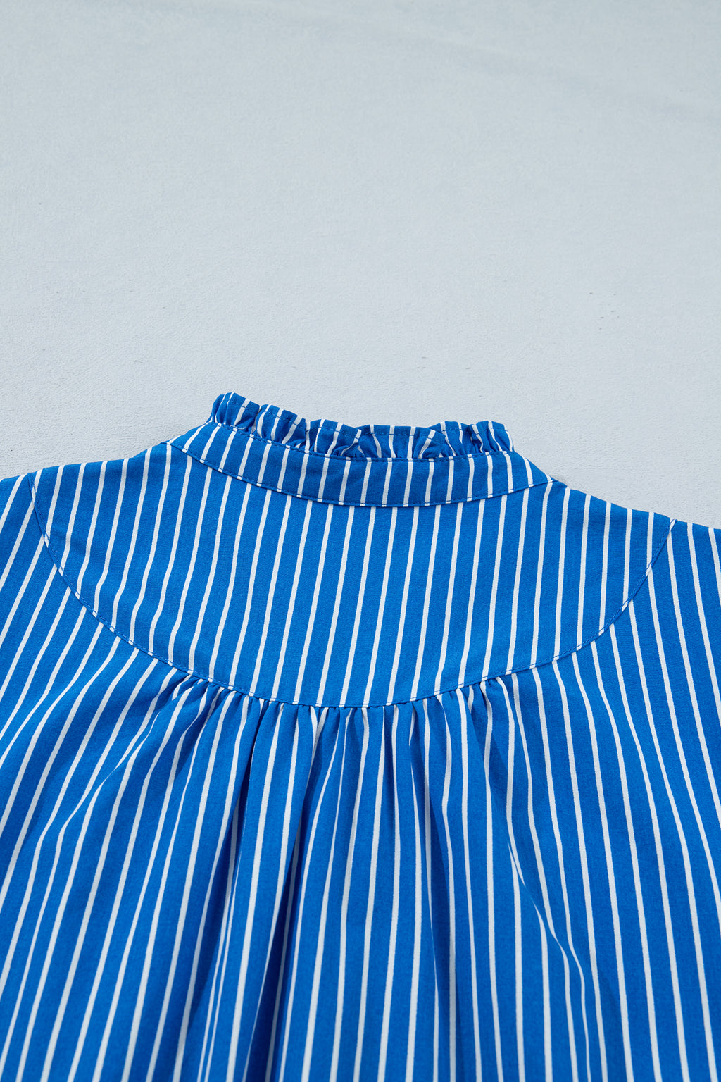 Striped Puff Sleeve Button Front Blouse – Ruffle Cuff Summer Shirt for Women Dear-Lover Dropshipping Tops/Blouses & Shirts
