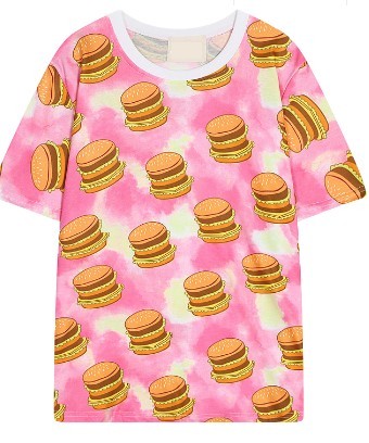 Graphic Hamburger T-SHIRT