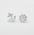 S925 Silver Nautical Earrings Silver Bazaare Mart Nautical Earrings