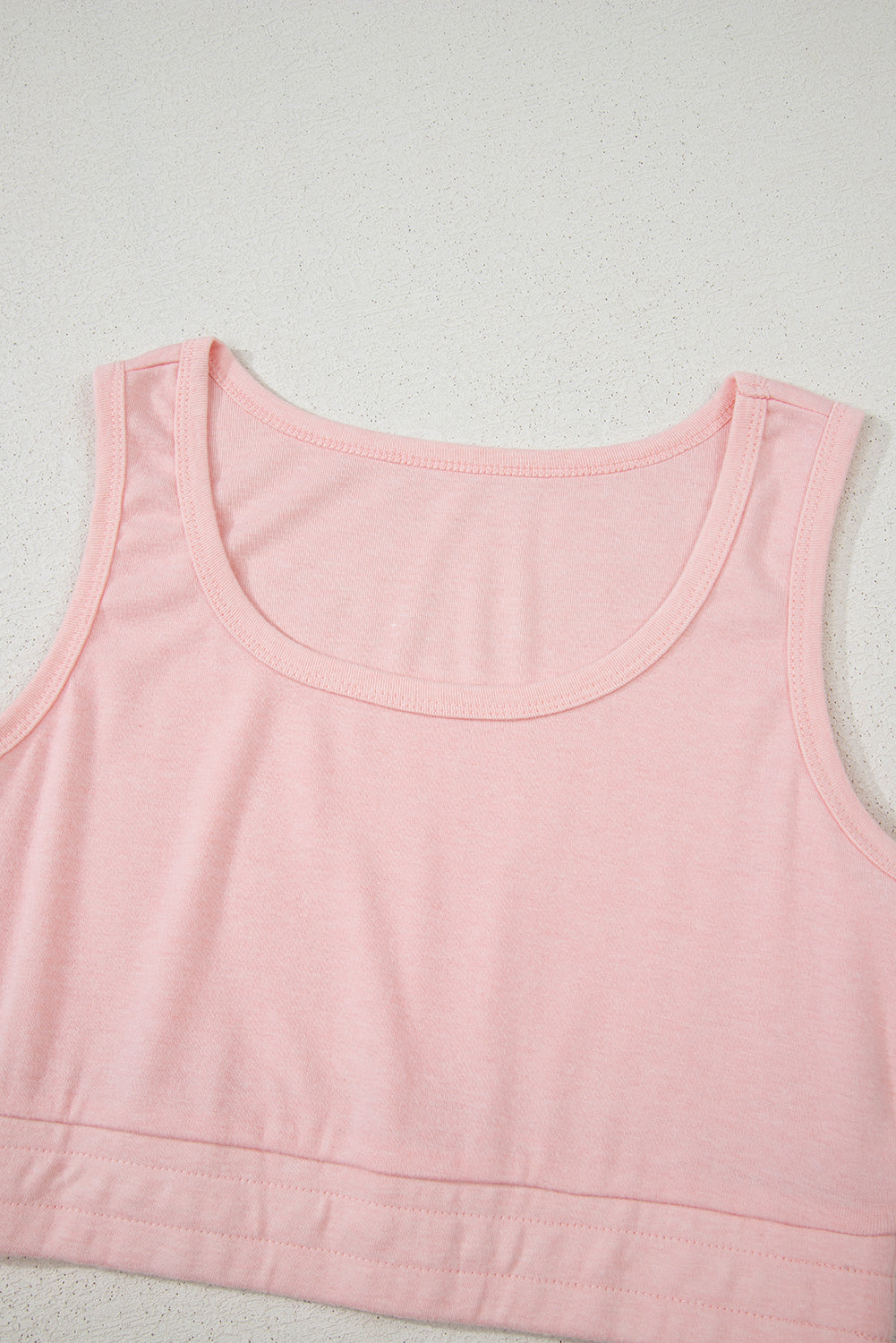 Light Pink 3 Pc Crop Tank Top Shorts with Cardigan Lounge Set