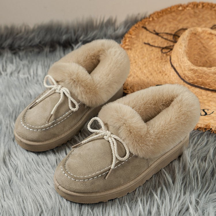 Fur Lined Suede Shoes