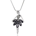Crystal Ballerina Necklace Black Bazaare Mart Ballerina Necklace