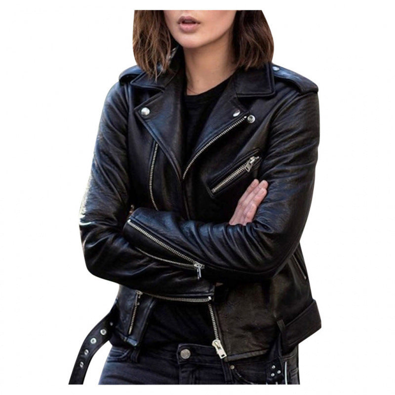 PU Leather Biker Jacket