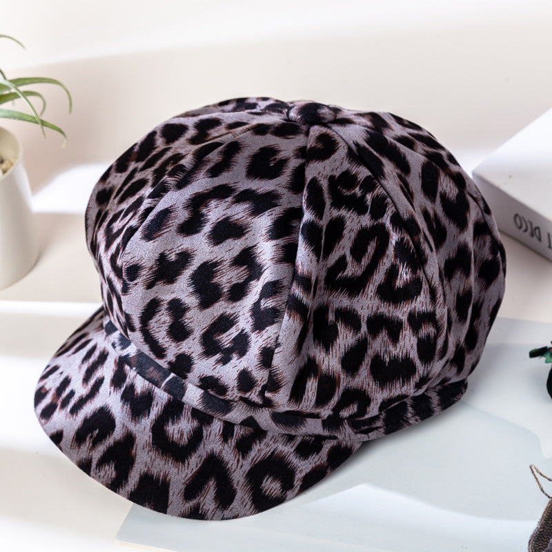 Women's Leopard Print Cap