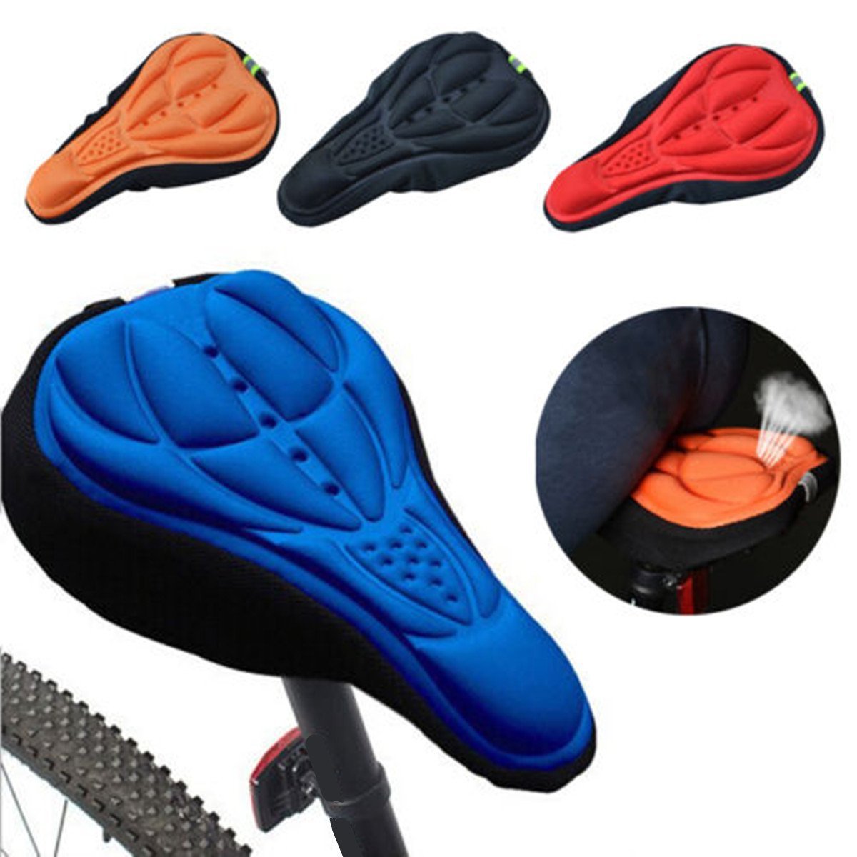 Bicycle Color 3D Breathable Seat Cover