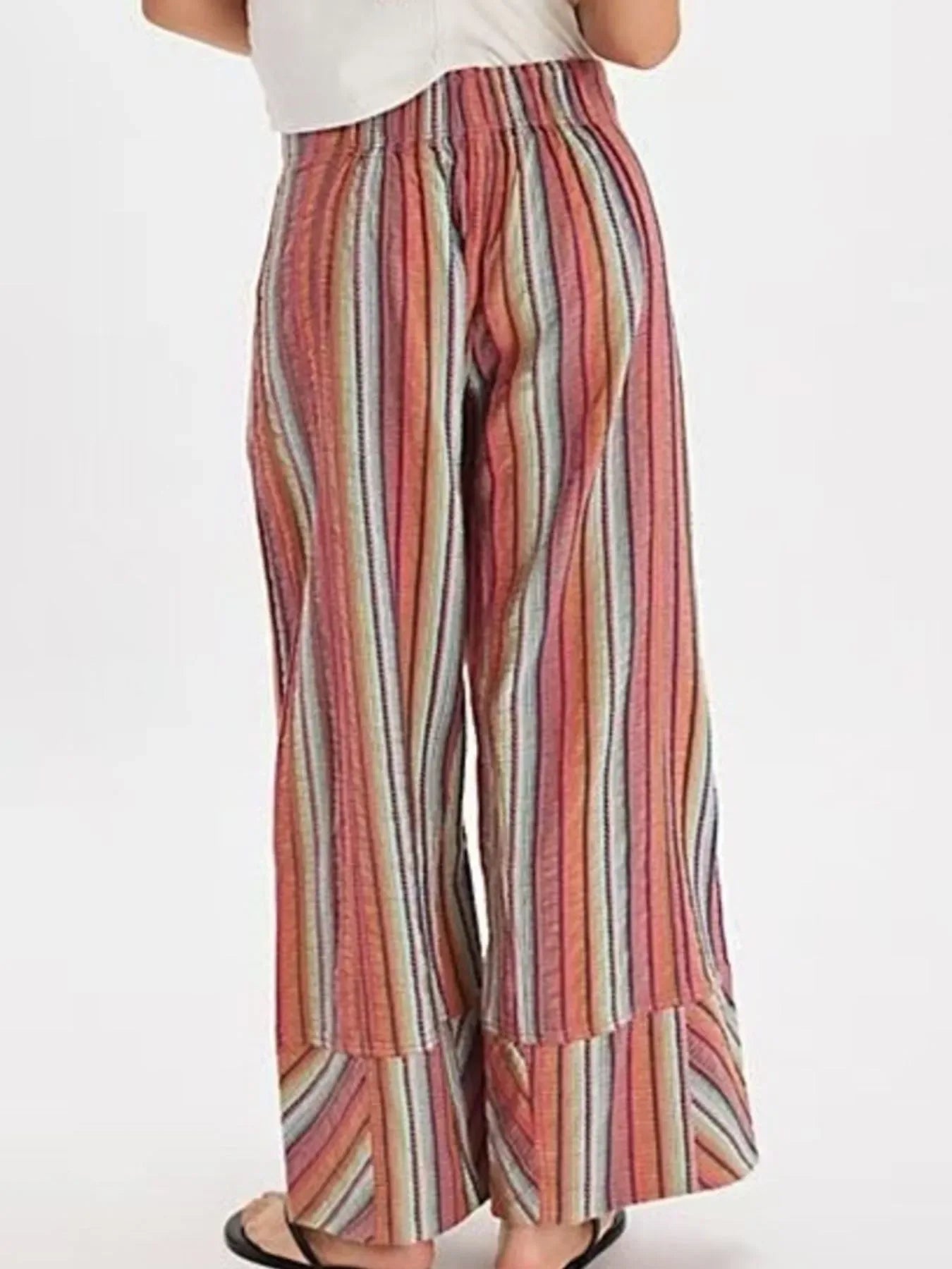 Striped Wide Leg Pants Bazaare Mart Striped Wide Leg Pants