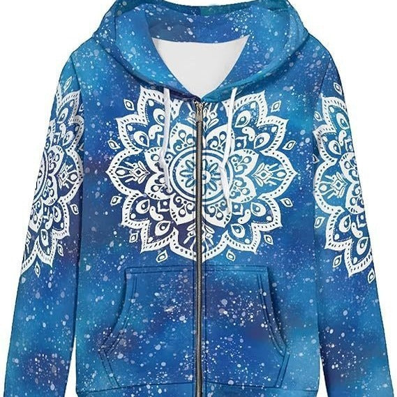 3D Unisex Hooded Fleece Jackets