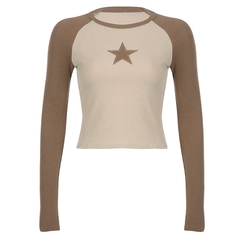 Star Long Sleeve Short T-shirt