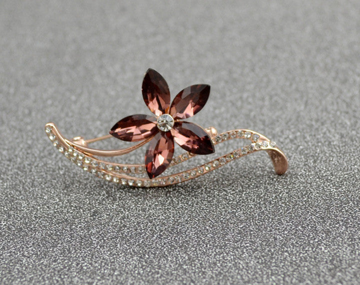 Crystal Lily Brooch