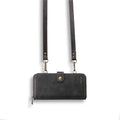 Wallet Phone Case with Shoulder Strap Black Bazaare Mart Cell Phone Wallet Case