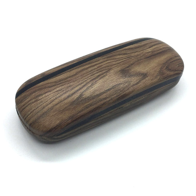 Wood grain glasses case