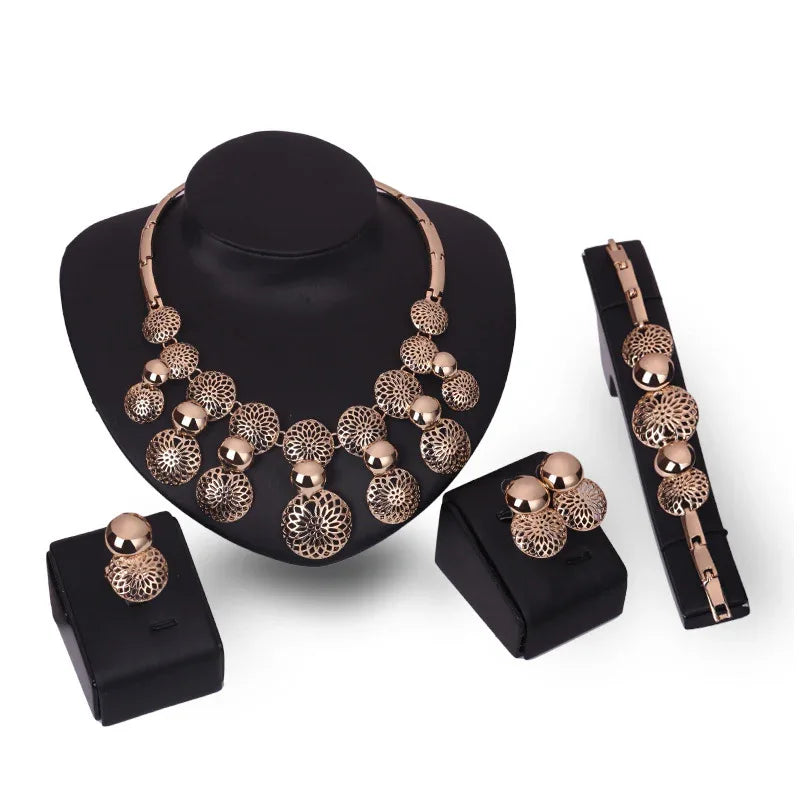 Copper Statement Jewelry Ensemble default Bazaare Mart Jewelry