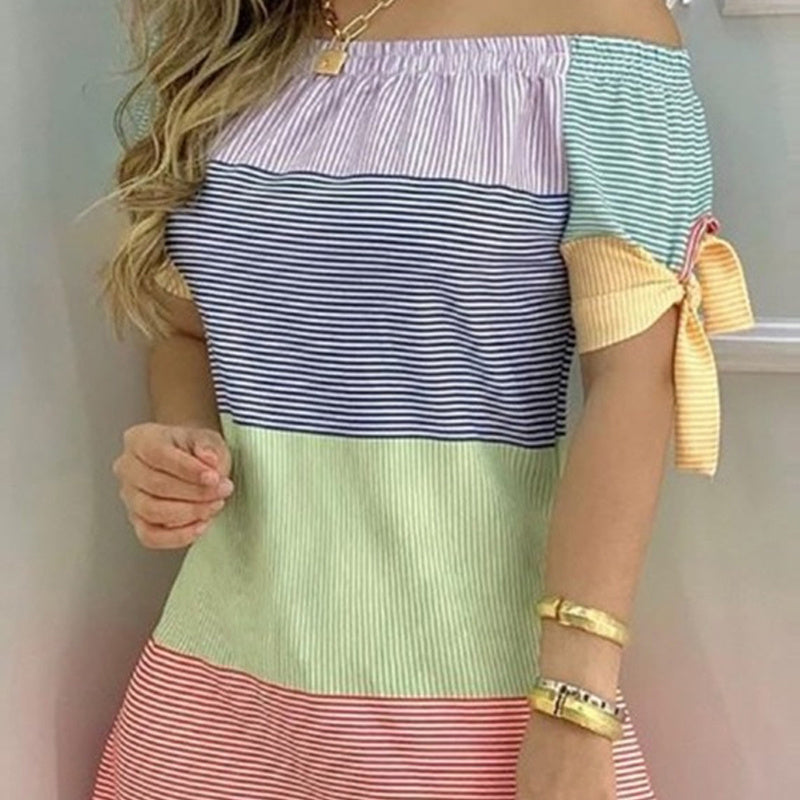 Off-Shoulder Slim Sheath Dress