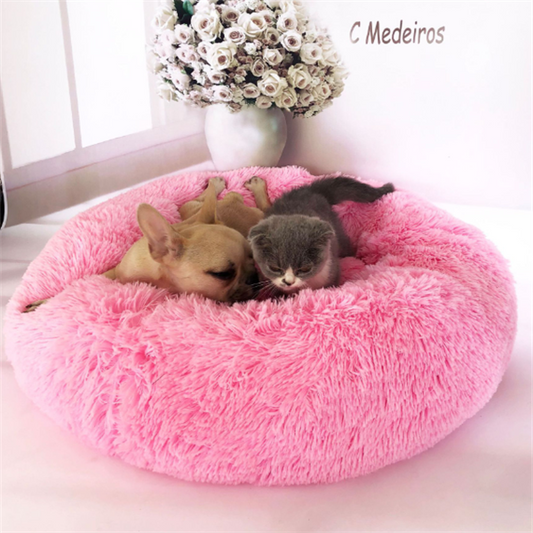 Pink Fur Cat Nest