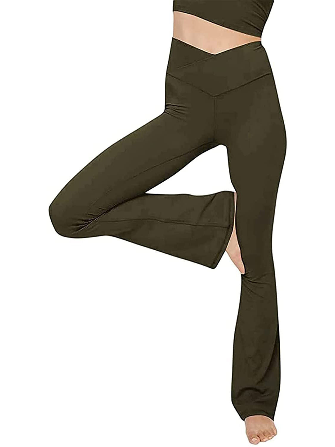 V-Waist Bootcut Long Slacks