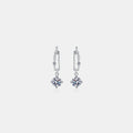 Dainty Silver Starburst Dangle Earrings Silver One Size Bazaare Mart 2 Carat Moissanite 925 Sterling Silver Earrings
