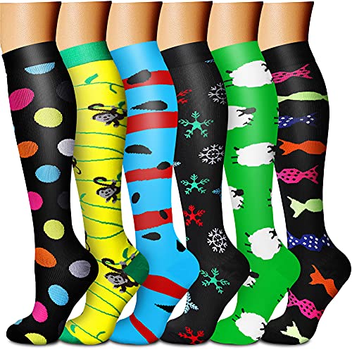 Knee High 6pk Compression Socks