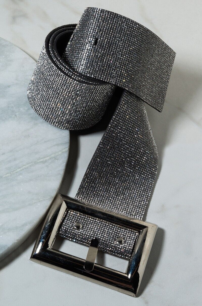 Wide Fashion Diamond Belt
