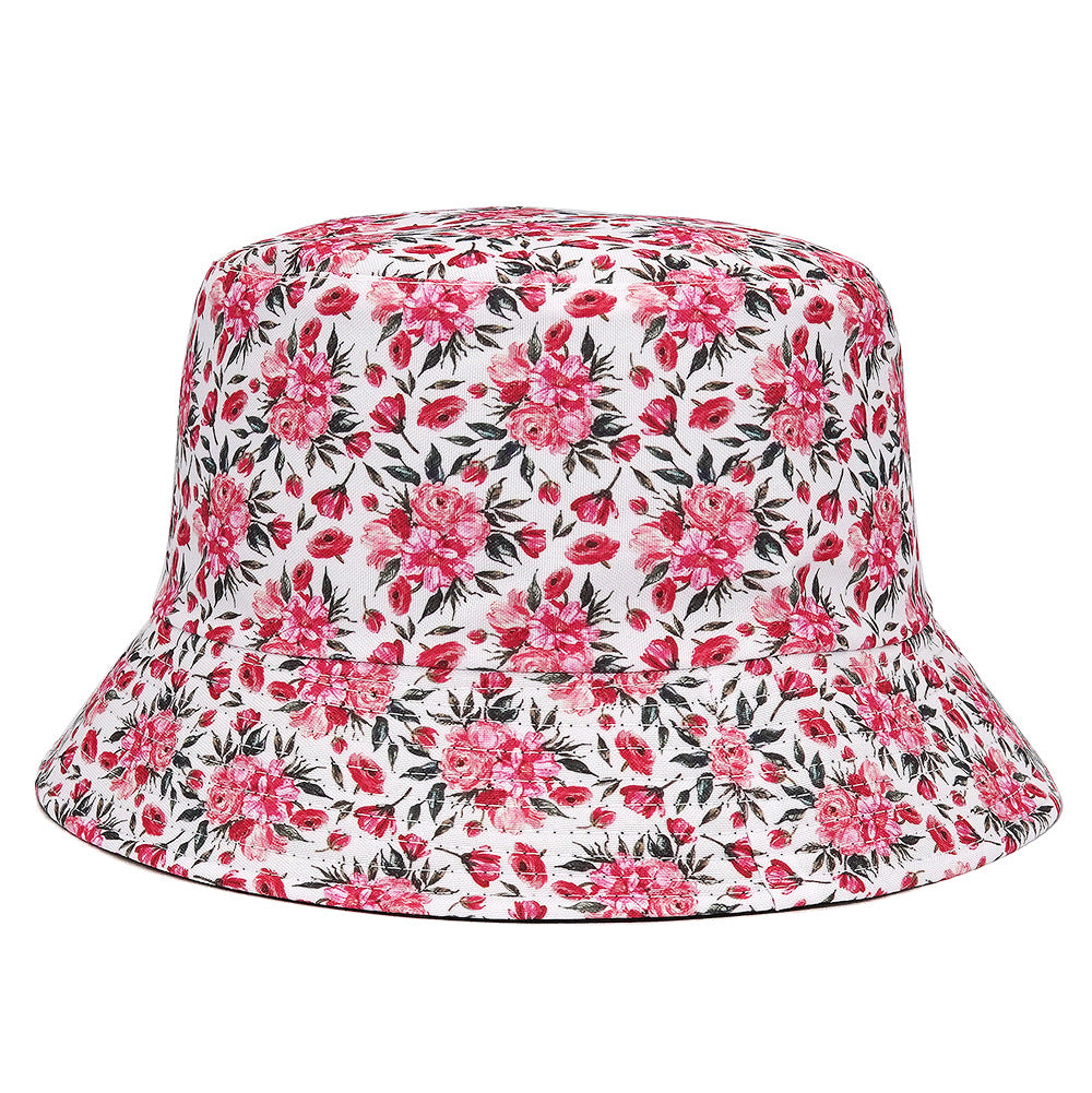 Women's Pink Flower Bucket Hat