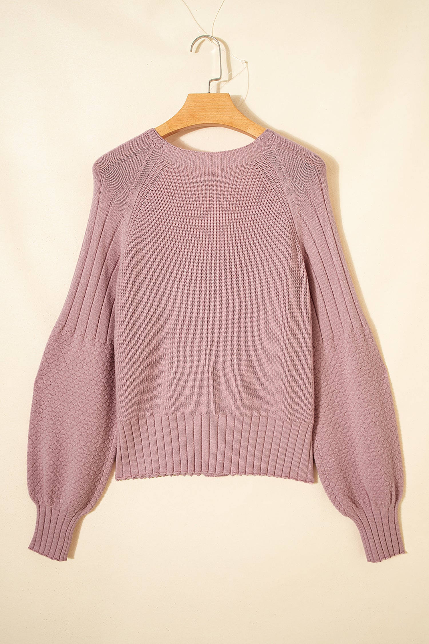 Mixed Texture Knit Button V Neck Cardigan Bazaare Mart Sweaters & Cardigans/Cardigans