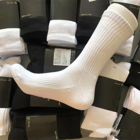 Basic Unisex Solid Color Sports Socks