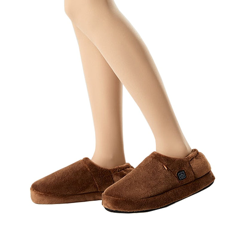 Plush Heated Slippers - Bazaare Mart