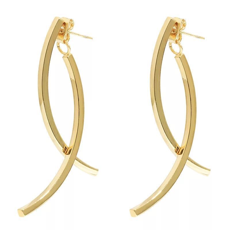 Gold Abstract Earrings