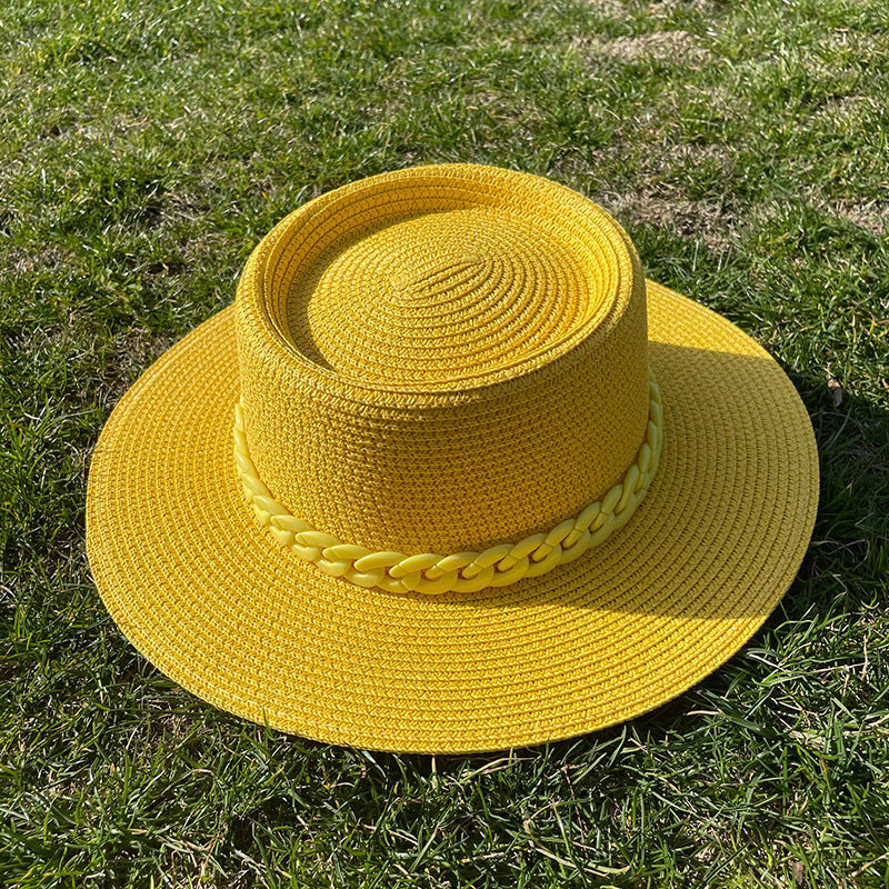 Colorful Chain Straw Hat