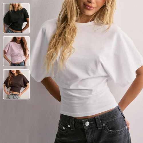Batwing Sleeve T-shirt CJ Dropshipping Bat-Wing Blouse