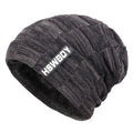 Men's Slouchy Knitted Hat Thin Cap Black Bazaare Mart Knit Hat
