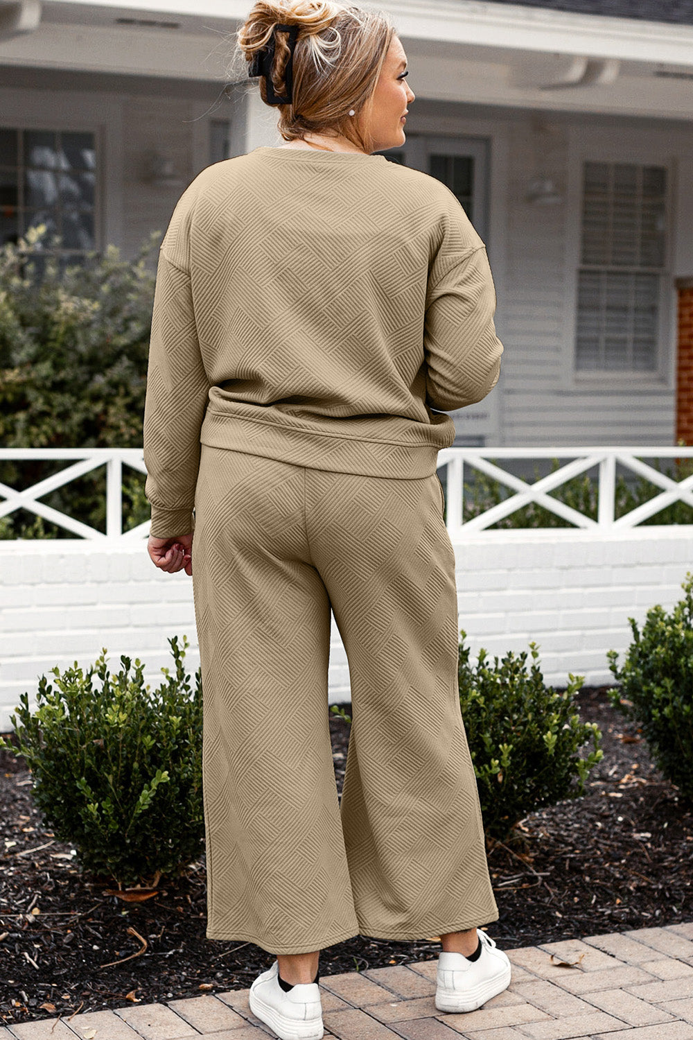 Wide Leg Sweat Pants Set