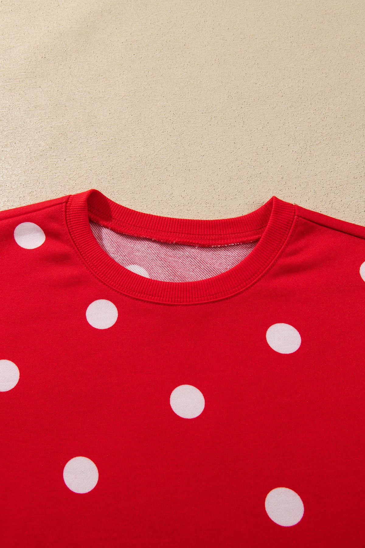Polka Dot Pullover & Skort Two-Piece Set