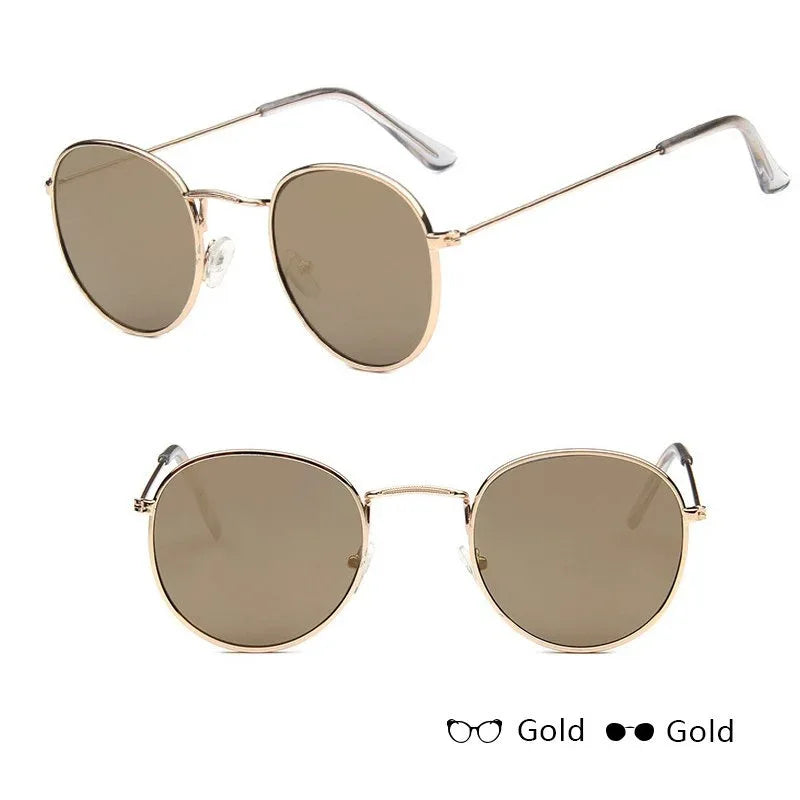 Women Retro Sunglasses Gold+gold Bazaare Mart Sunglasses