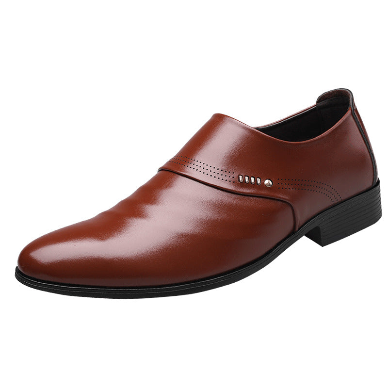 Men's Slip On Pointed Toe Leather Shoes