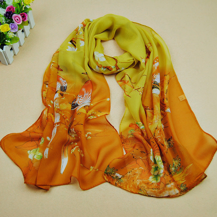 Printed Chiffon Scarf For Women