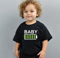 Funny Battery Power Parent-Child Graphic Tees Baby T-shirt CJ Dropshipping Graphic Tees
