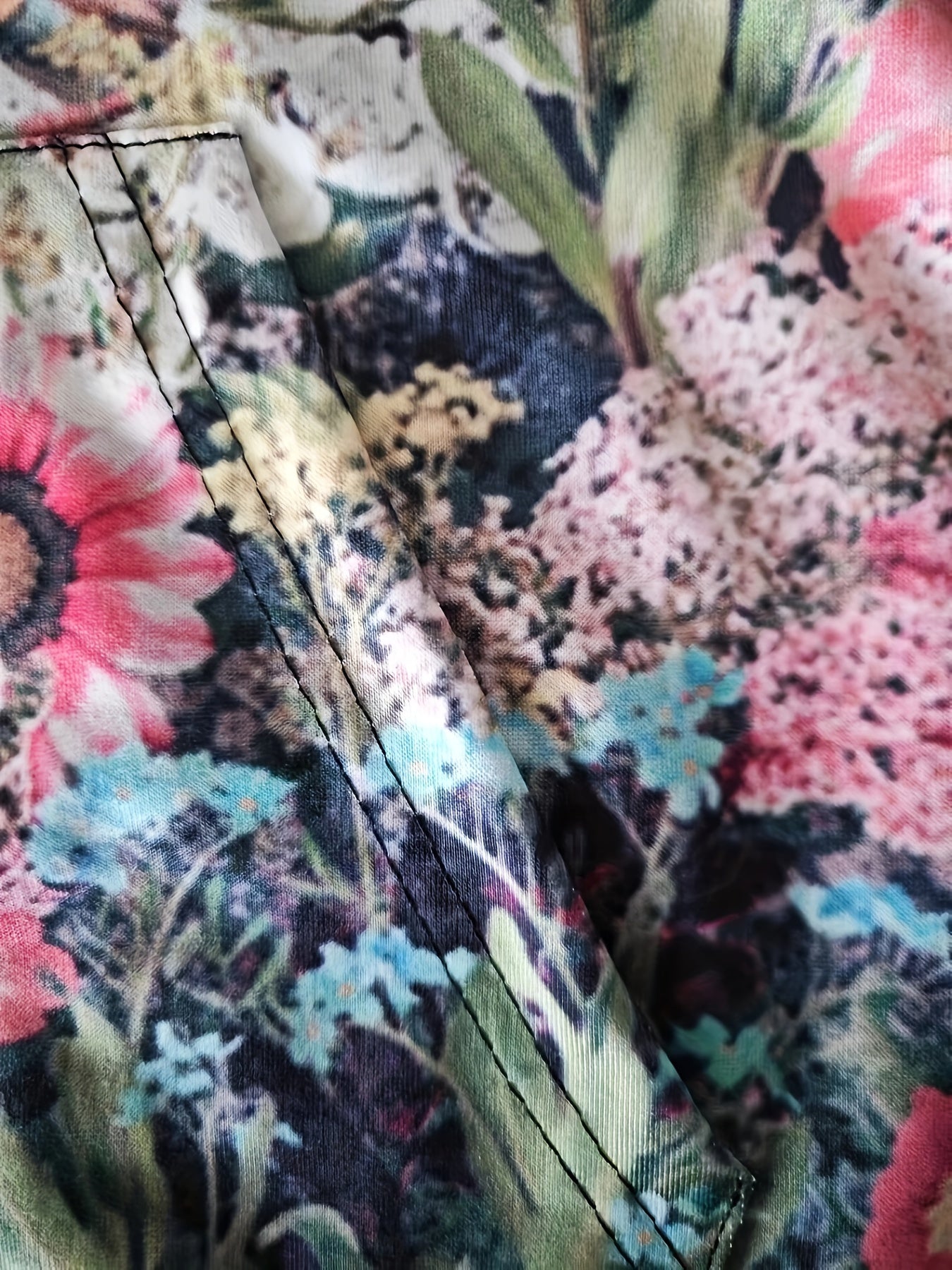 Plus Size Floral Print Sweatsuit