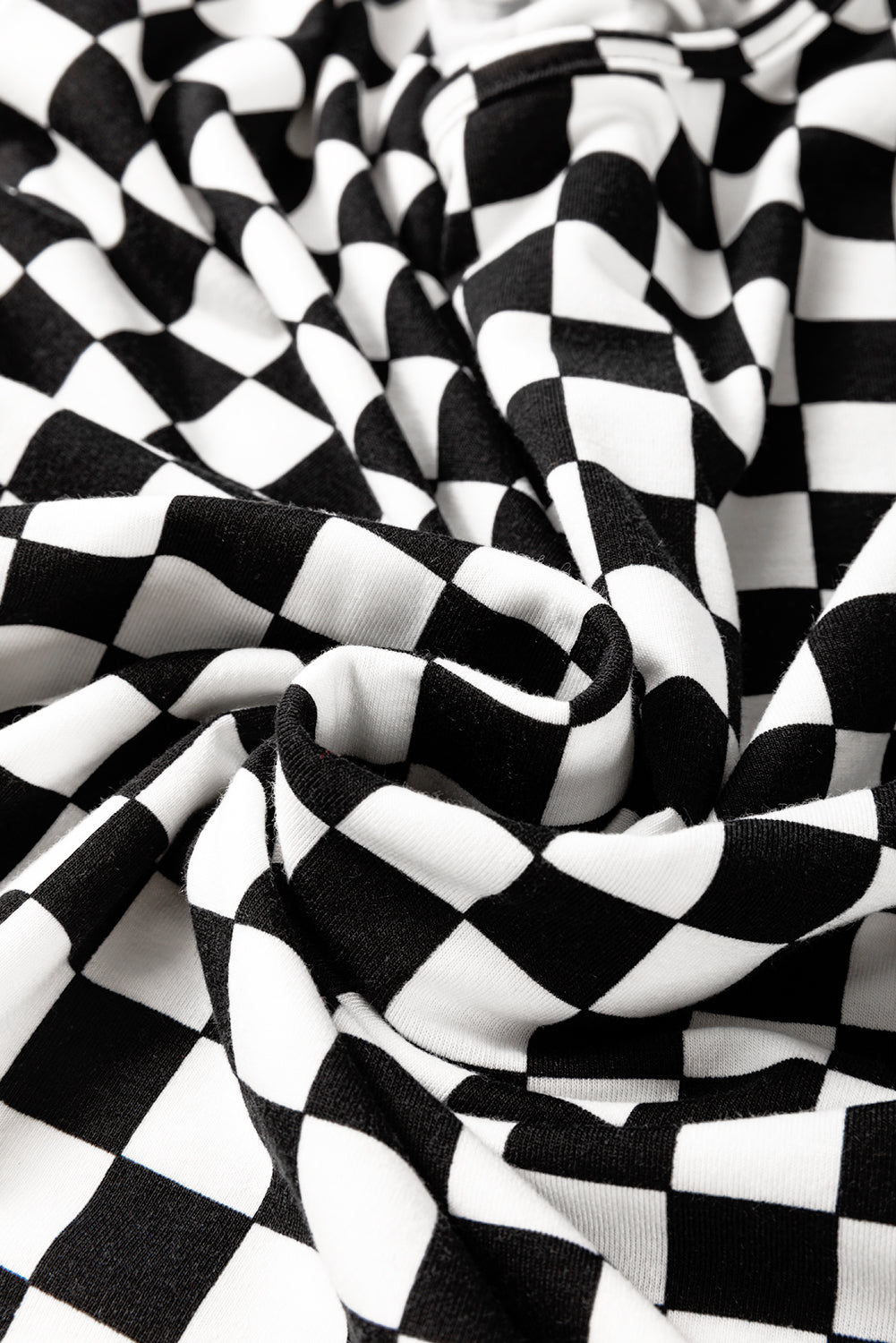 B&W Checkered Plus Size T Shirt