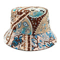 Paisley Bucket Hat Brown M Bazaare Mart Paisley Bucket Hat