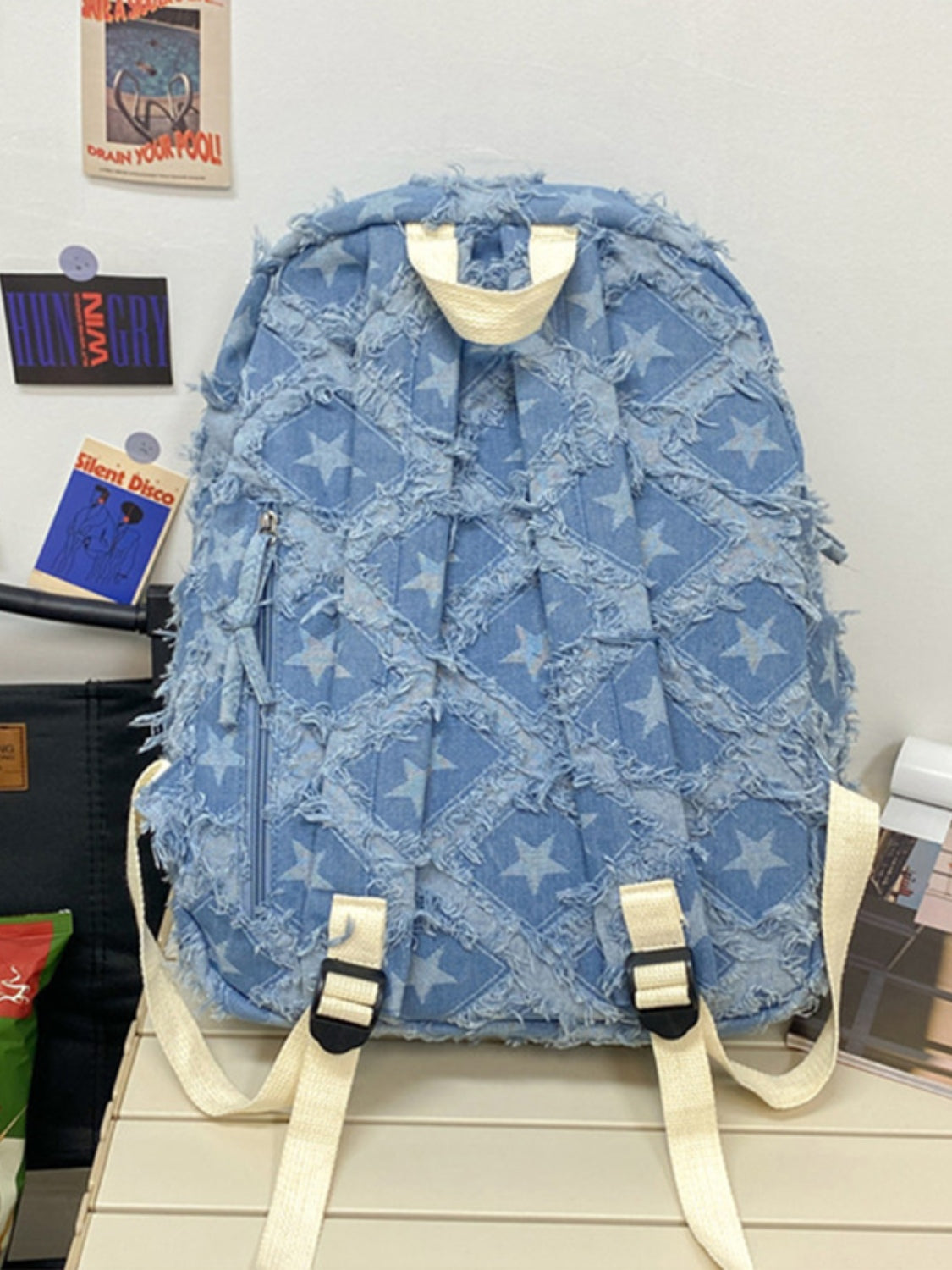 Star Denim Backpack