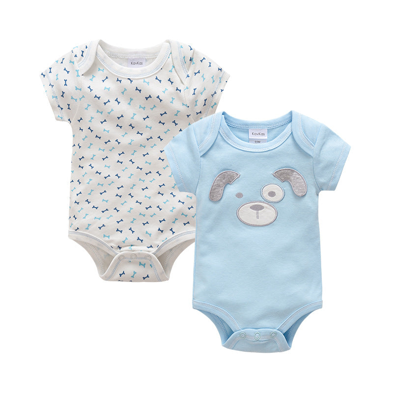 Short Sleeve Dog & Bone Onesie 2pk