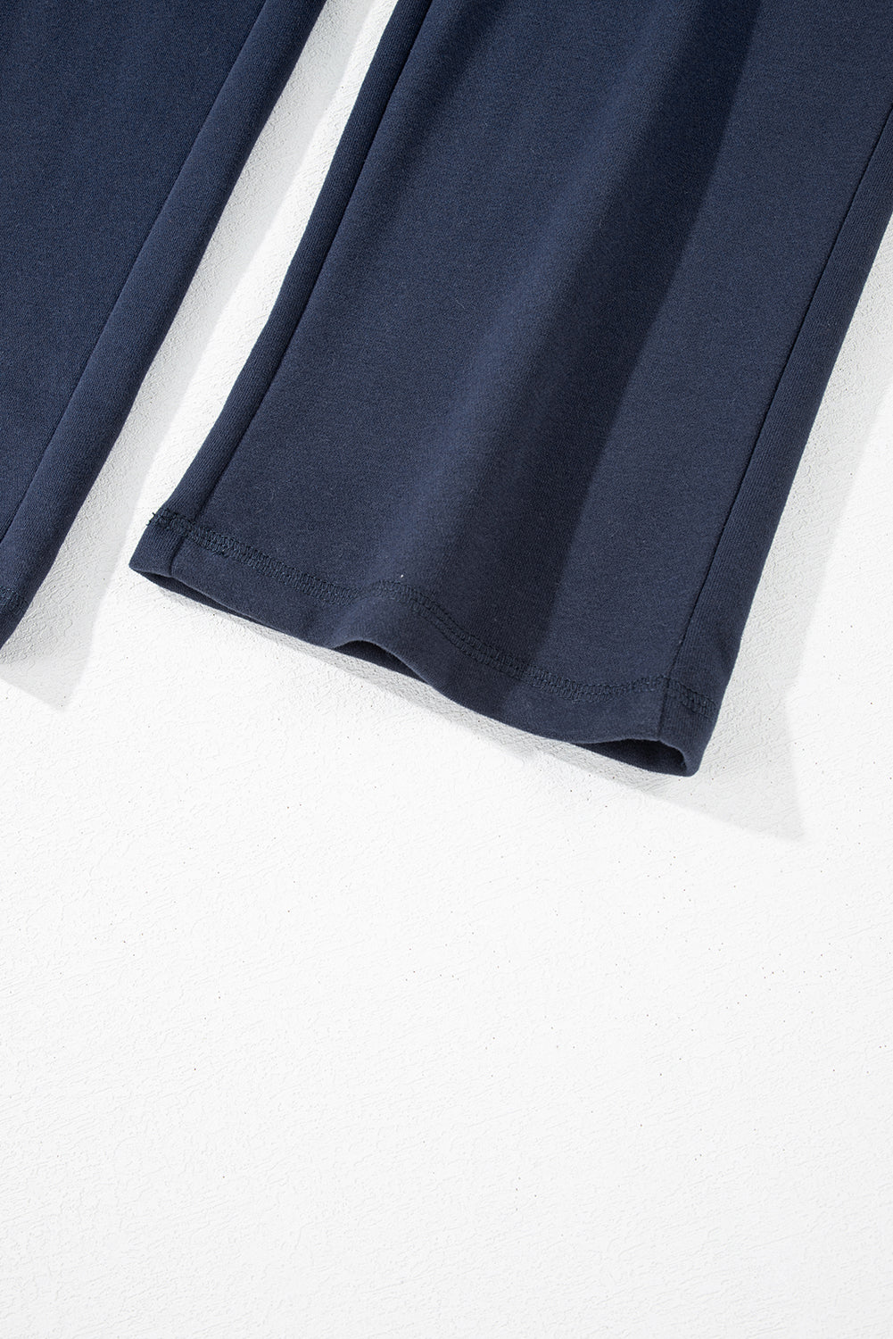 Navy Blue Fleece Drawstring Pants